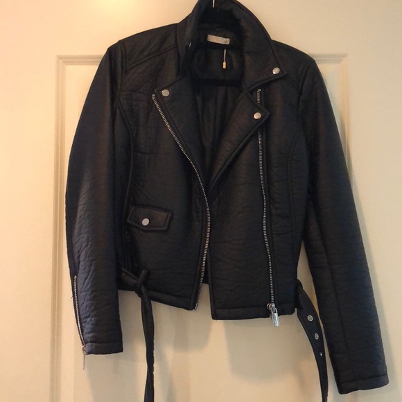 Faux Leather Jacket | SJ. | Size 38 - Picture 1 of 3